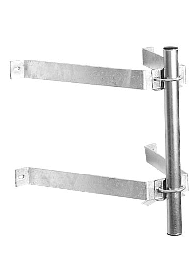 TONNA - Fixation type ascenseur déport 450mm galva pour mât ø30-50mm avec jambe de force