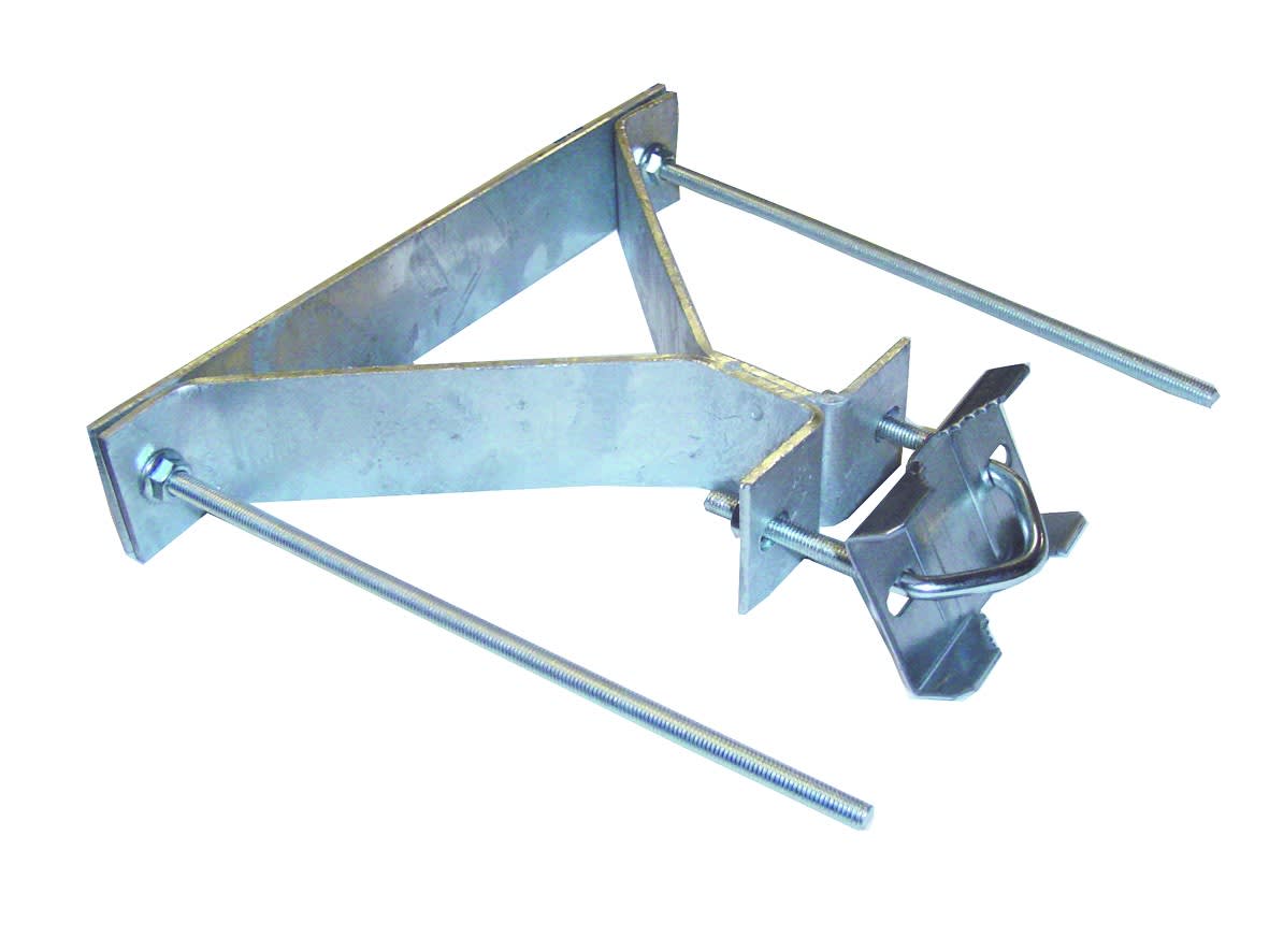 TONNA - 1 fixation murale en Y - Déport 190 mm - Mât Ø 30 à 50 mm - Avec contre plaque