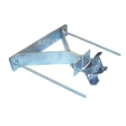 TONNA - 1 fixation murale en Y - Déport 190 mm - Mât Ø 30 à 50 mm - Avec contre plaque