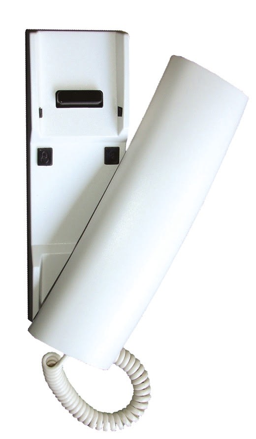 TONNA - Poste audio antenophone technologie n -2 fils-blanc-sonnerie ronfleur uniquement