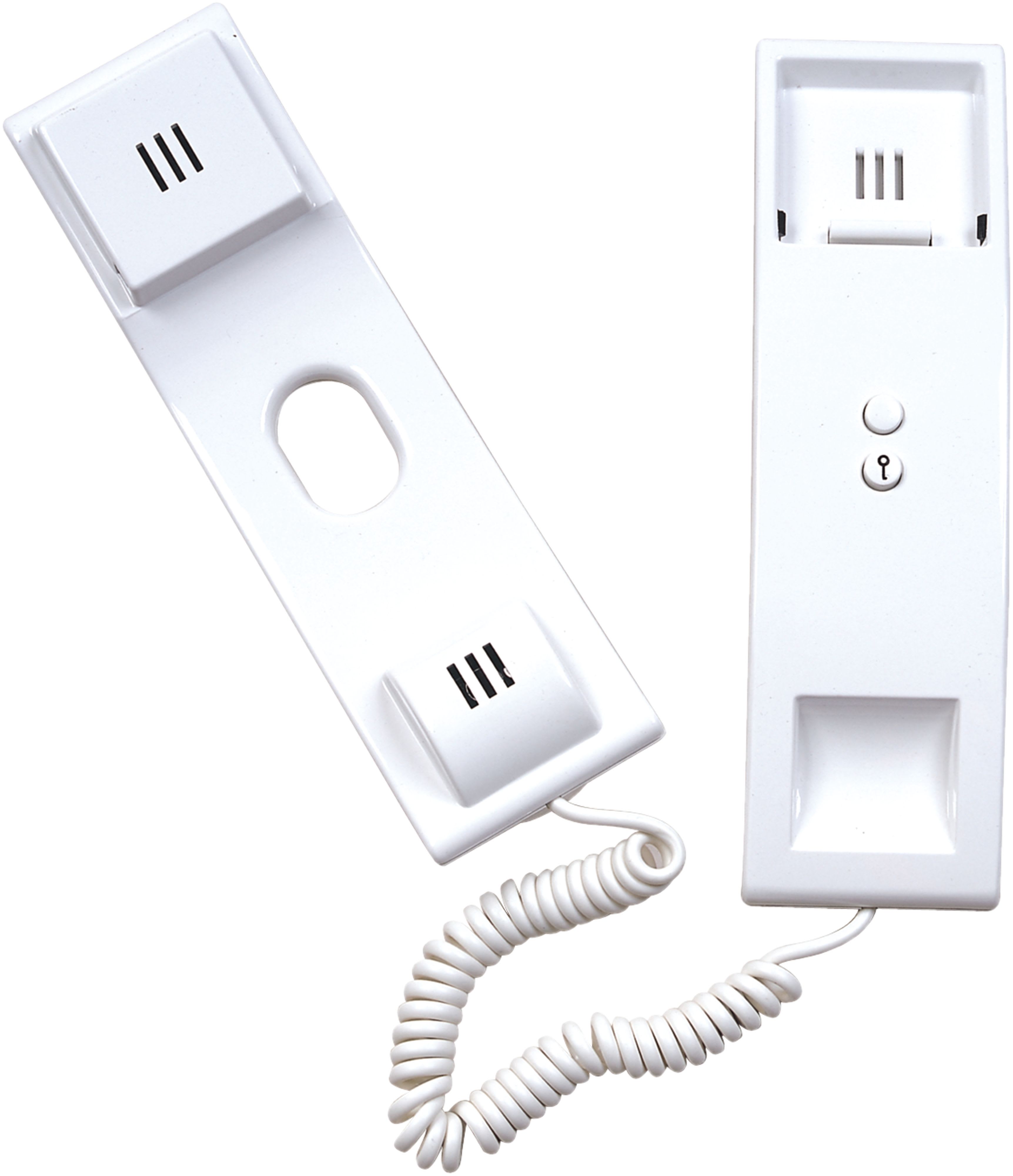 TONNA - Poste audio ellipse blanc fonction appel modulé en 2 fils