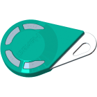 TONNA - Telecommande hexact verte bi-technologies 868mhz - 4 boutons - lecture /ecriture