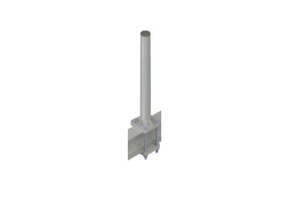 TONNA - Fixation terrasse - Pied antenne D 50 mm - Hauteur 600 mm pour support IPN