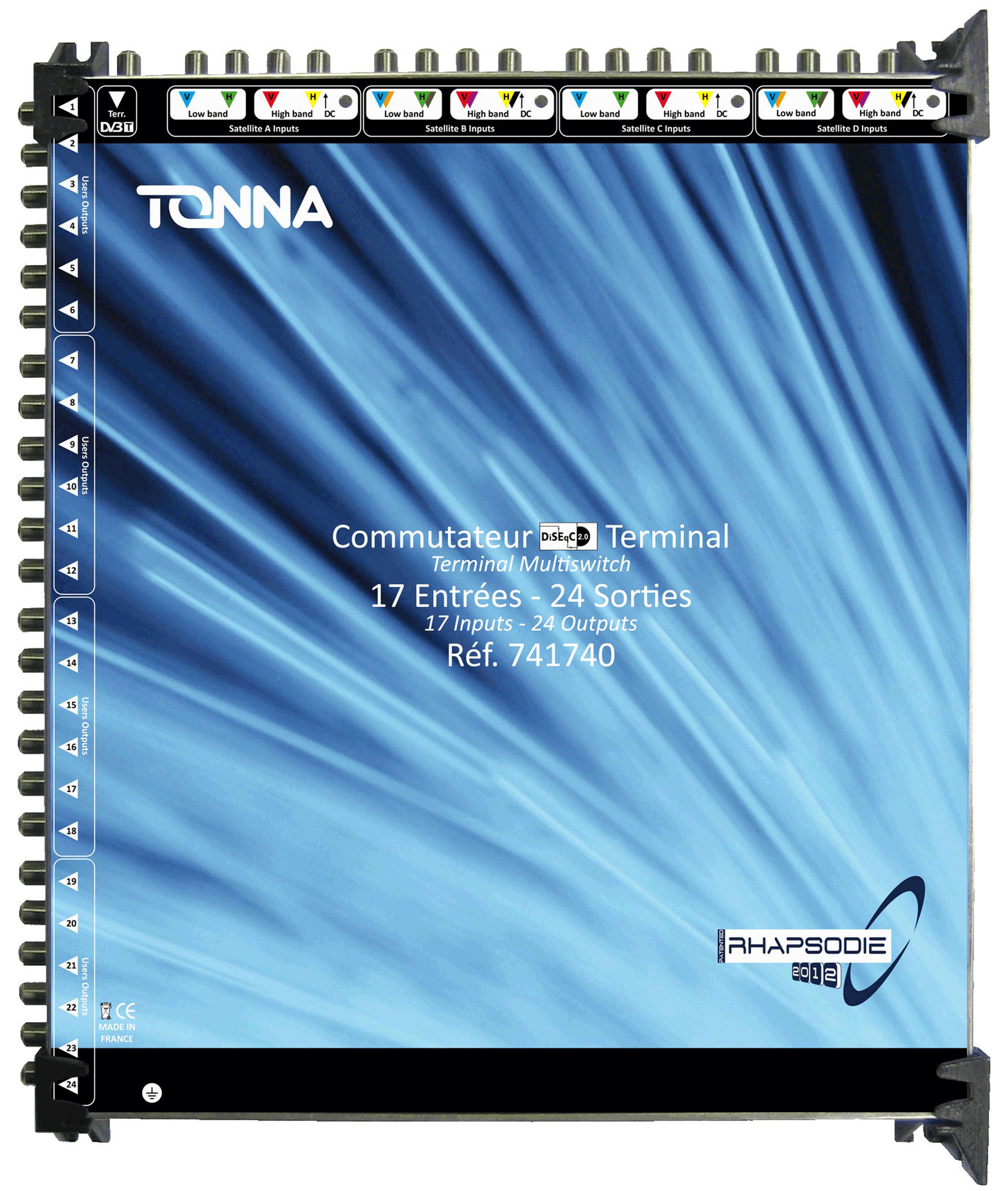 TONNA - Commutateur r2012 t. 4sat/24s.