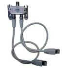 TONNA - Kit repartiteur 2d coaxial ulb - att rail din - incluant 2 cordons balun l.40cm