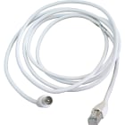 TONNA - Cordon balun coudé rj45 / iec fem -blanche- connecteur rj45 blindé - longueur:2m