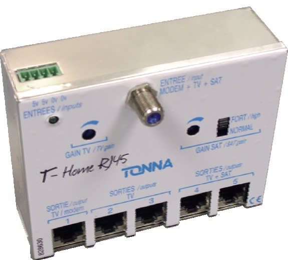 TONNA - AMPLI 20DB MOD 4TV RJ45