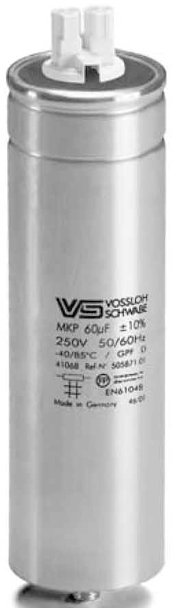 Vossloh Schwabe DEUTSCHLAND - Condensateur 100uF 250V - alu