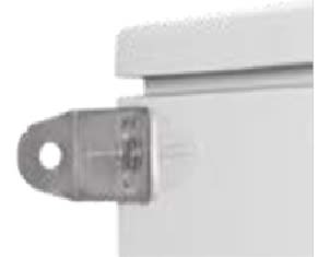 Cahors - Pattes de fixation murale Zinc pour armoire standard