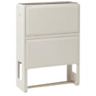 Cahors - Socle polyester à enterrer avec porte - 375x1000x300