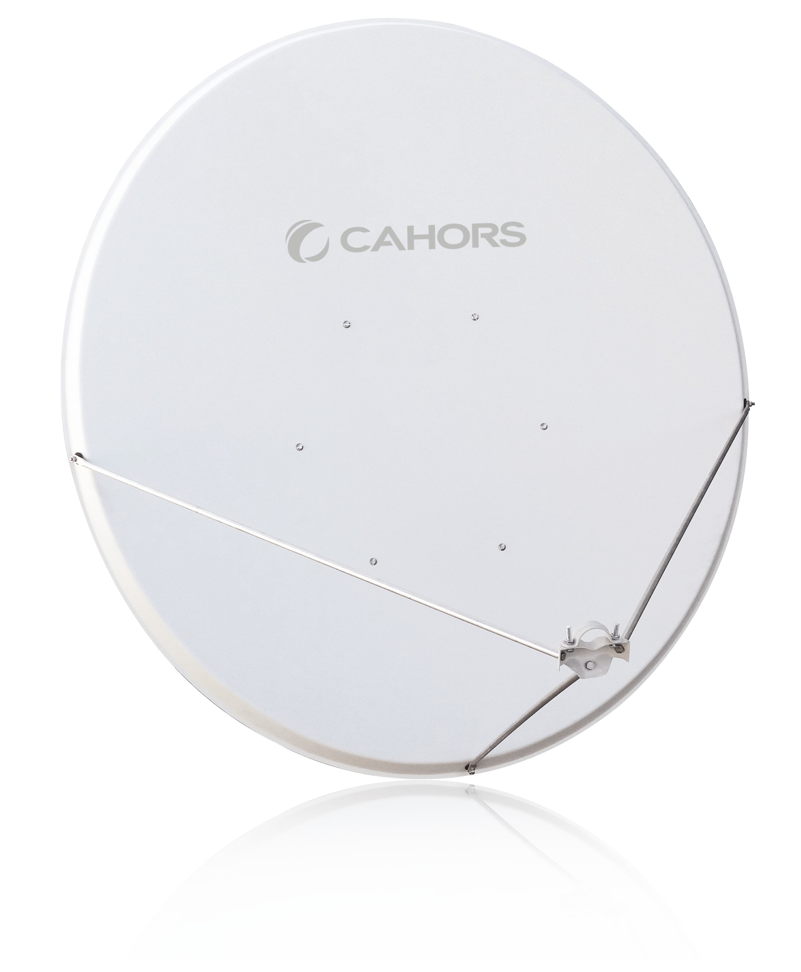 Cahors - Antenne 1,30M Acier Blanche Sans Lnb