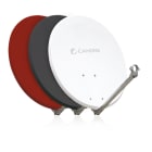 Cahors - Antenne 65Cm Acier Blanche +Single Pré-Montée