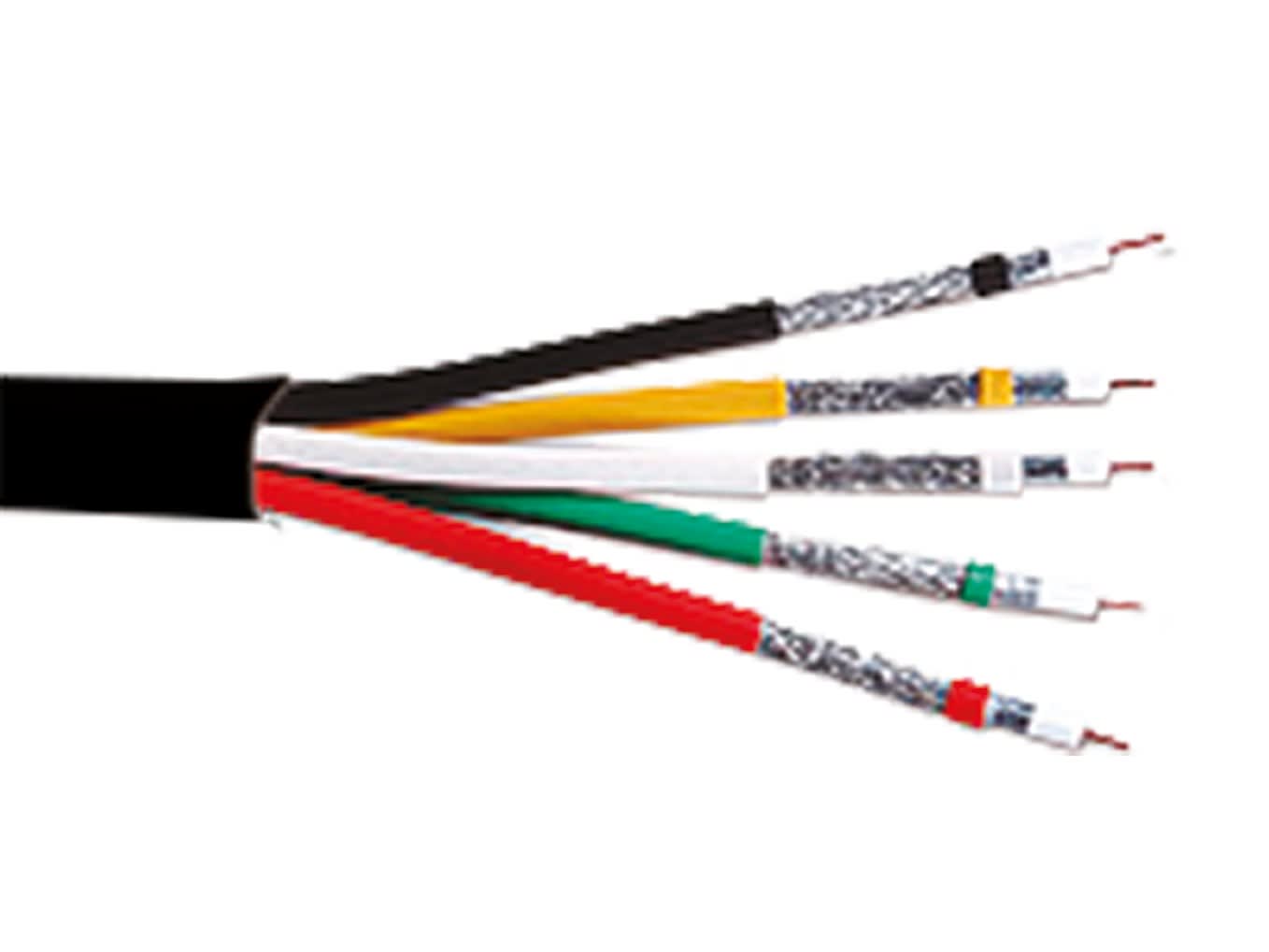 Cahors - Câb. Multi5 5X17Vatc Noir Int/Ext 50M Classe A