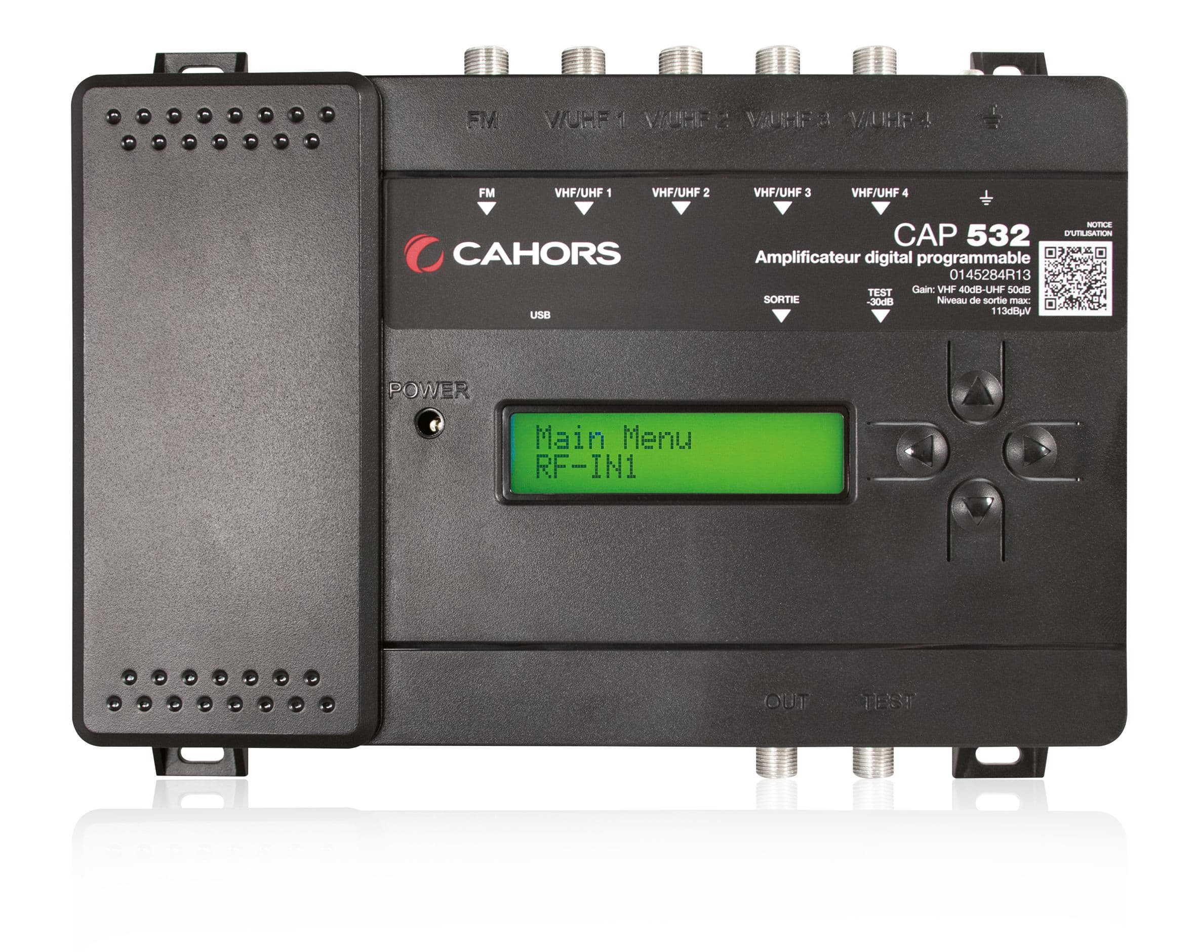 Cahors - 5 Entrées (4Xuhf+Vhf/Bi+Fm) Boitier Zamac, Filtres 4G & 5G