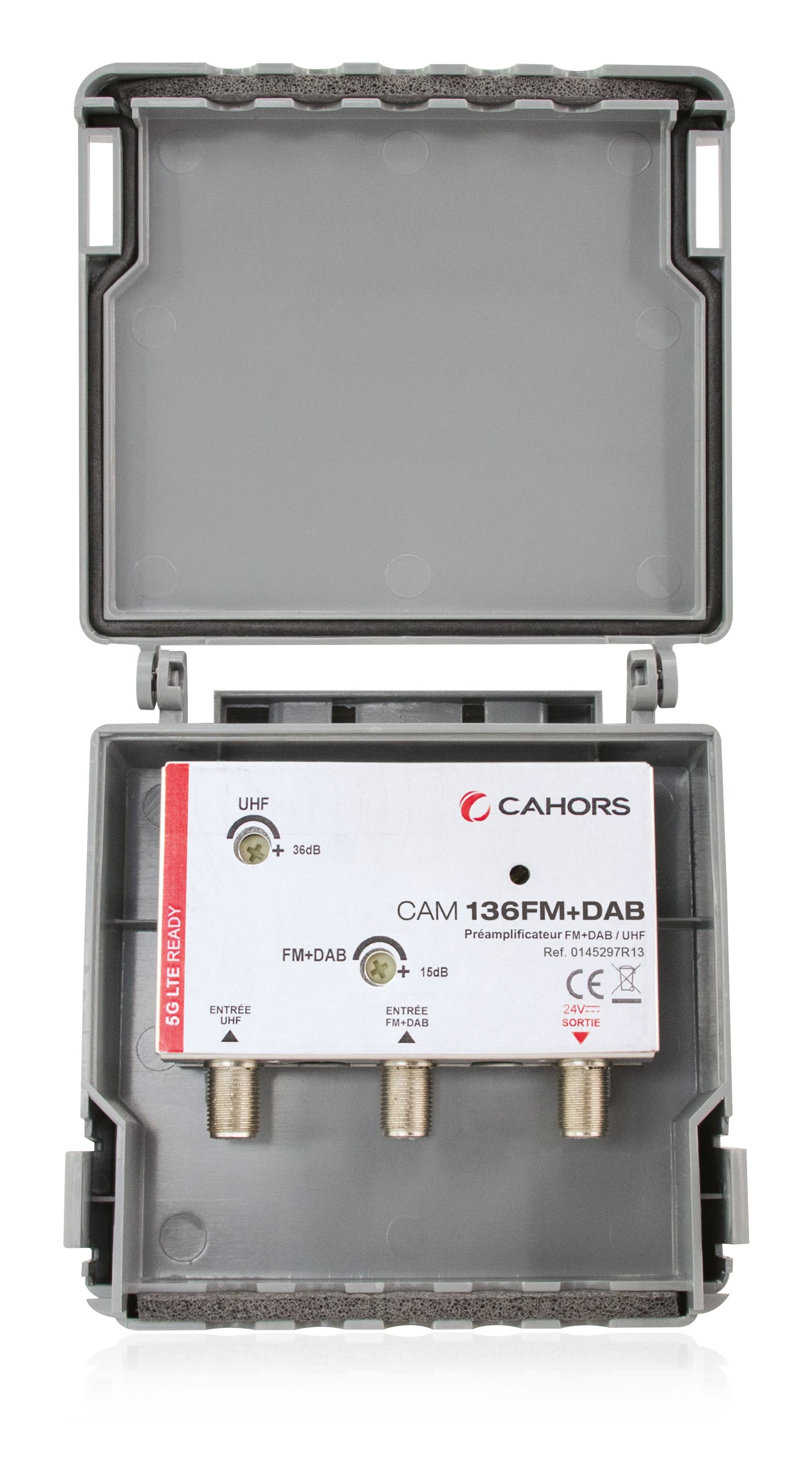 Cahors - Preamplificateur Seul Uhf 16-36 Db 5G - Fm+Dab 0-15Db