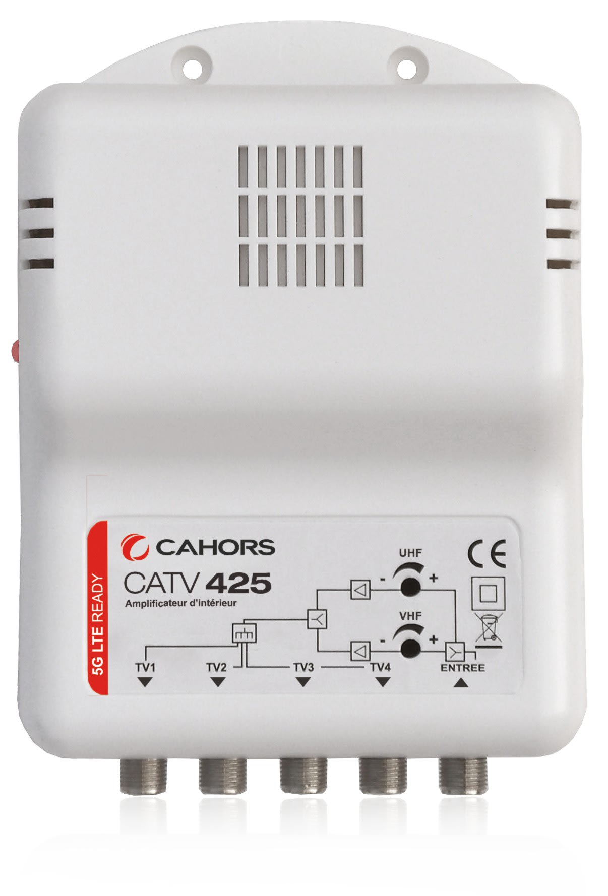 Cahors - Ampli 4 Sorties 5 À 25Db - Ns 105Dbuv Avec Contrôles De Gains Séparés Vhf/Uhf