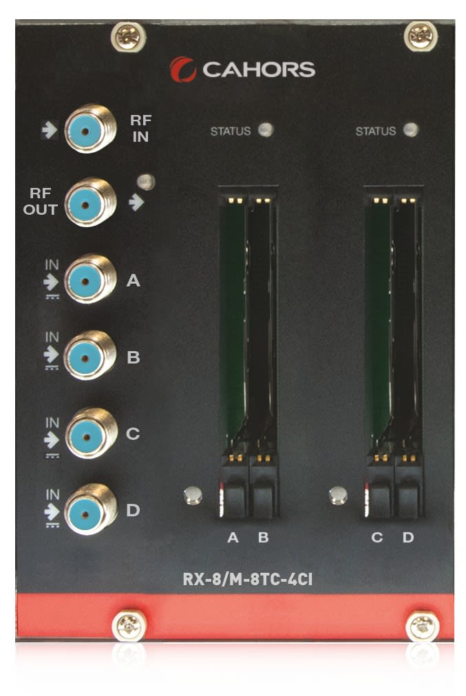 Cahors - Module 4 entrées avec 8 tuners DVBS/S2 ,8 sorties DVBT/C et 4CI