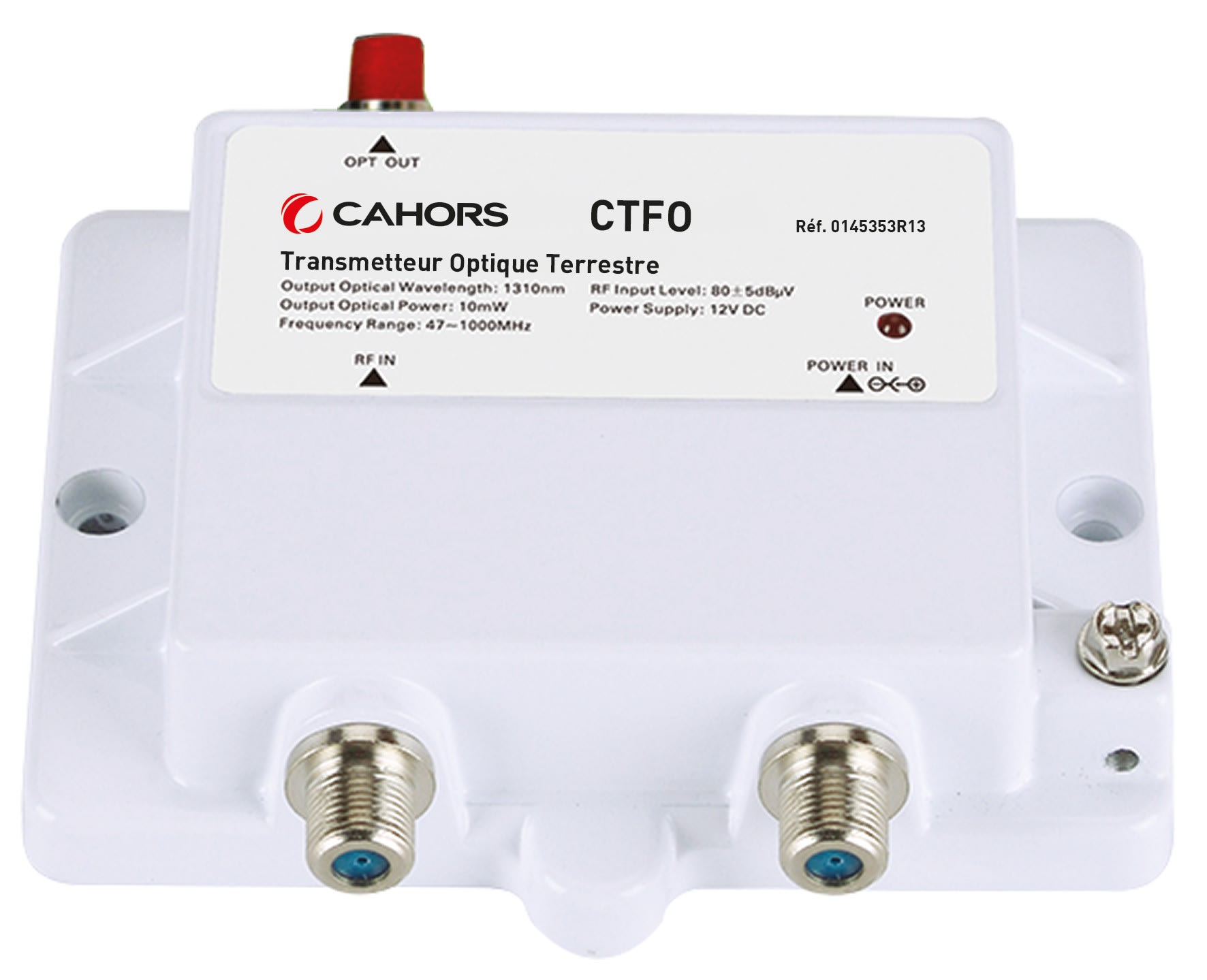Cahors - Modulateur Optique terrestre avec 1 entree F et 1 sortie FC-PC