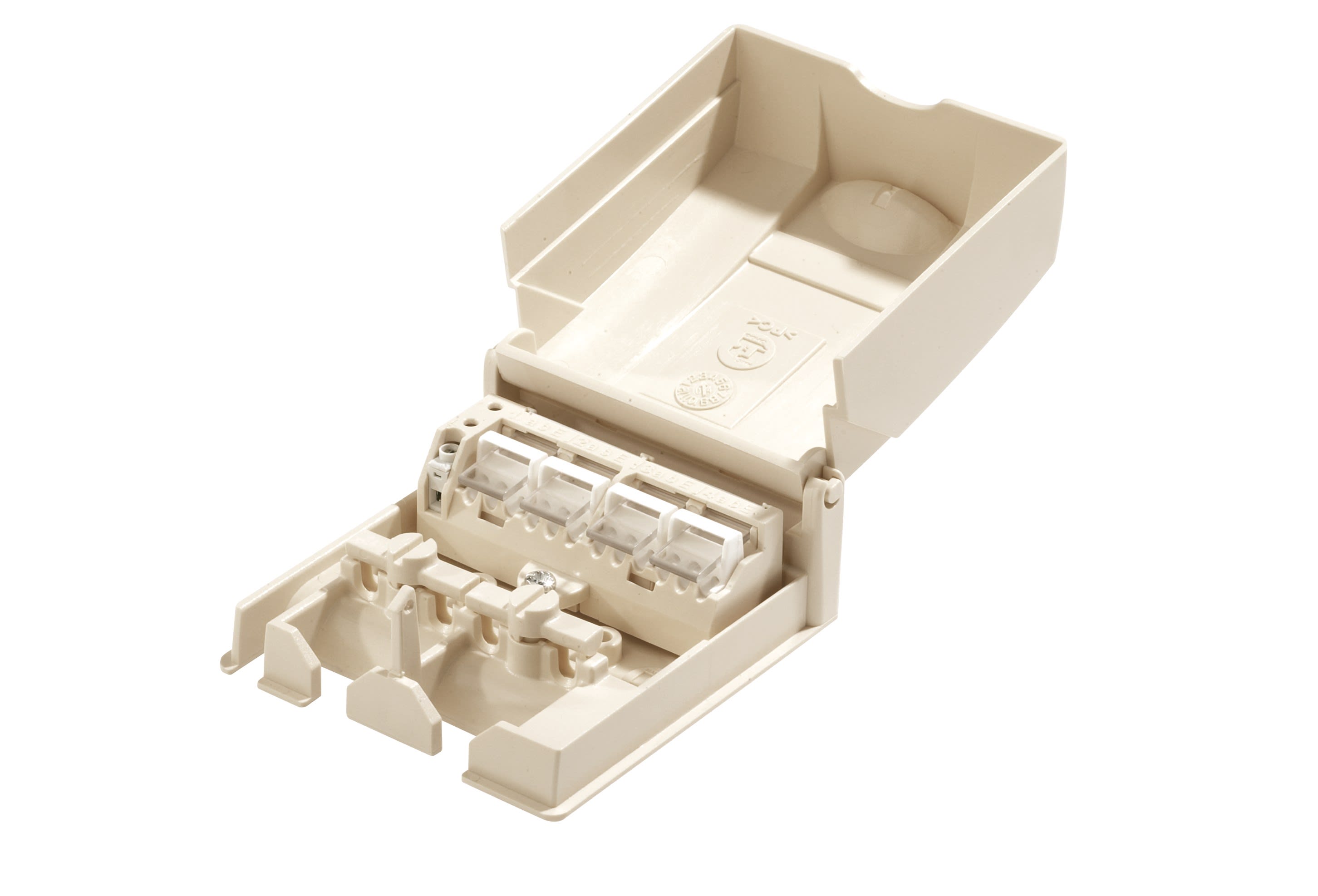 Cahors - Boîtier de dérivation du bus de téléreport - 4 directions, à perforation