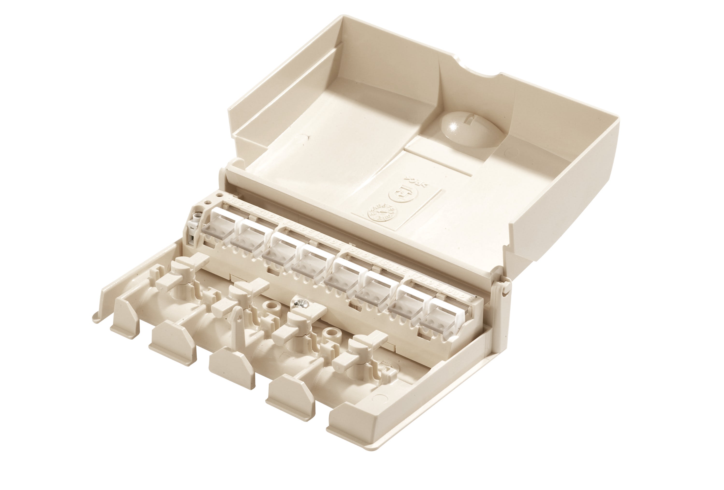 Cahors - Boîtier de dérivation du bus de téléreport - 8 directions, à perforation