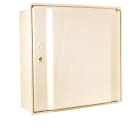 Cahors - Coffret ENEDIS sans hublot, avec cuvette - Serrure rectangle - Beige