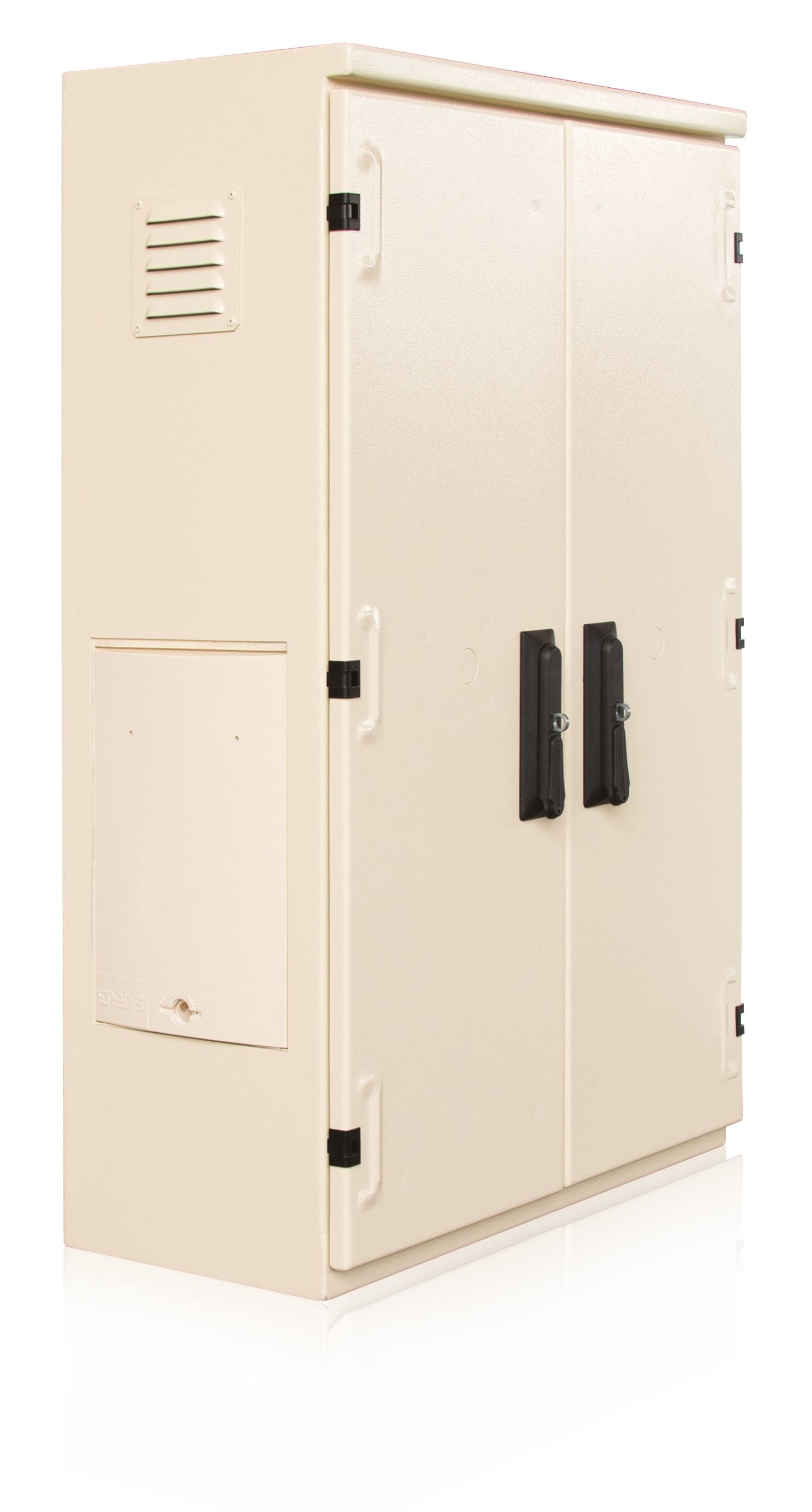 Cahors - Armoire  Alu dim H 1030 x L 650 x P 300 - 2 compartiments - 2 portes symétriques