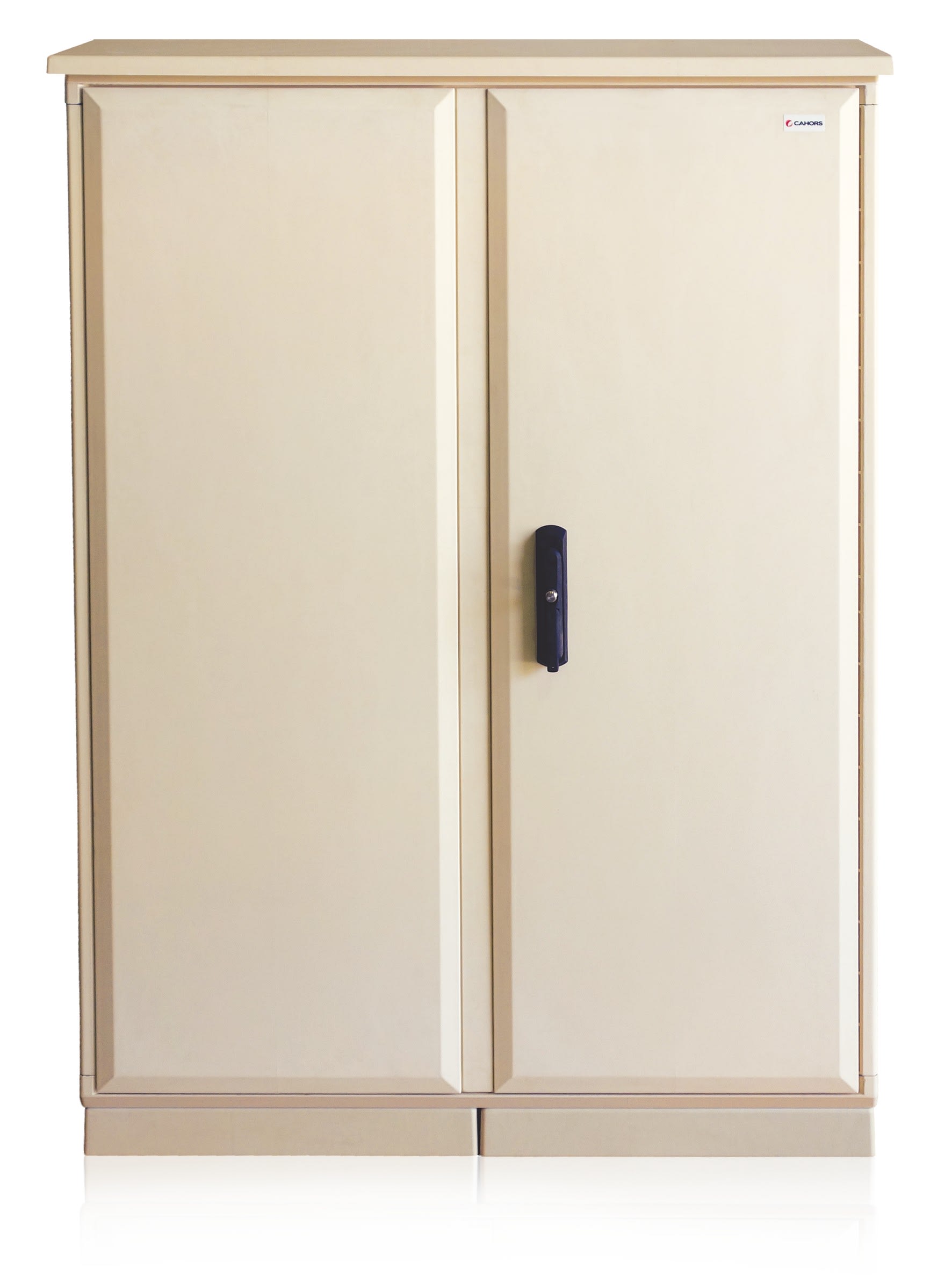 Cahors - Armoire Poly dim H 1250 x L 1000 X P 420 mm - 2 portes