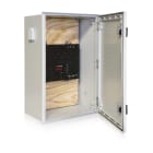Cahors - Coffret Polyester Minipol Fermeture 2 Points, 2 Aérateurs+Plaque De Fond En Bois