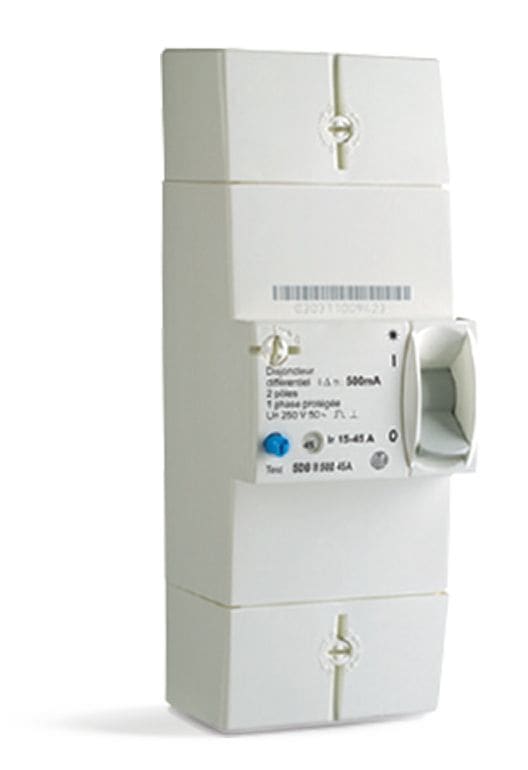Cahors - Disjoncteur abonné bipolaire 2P60A diff 500mA