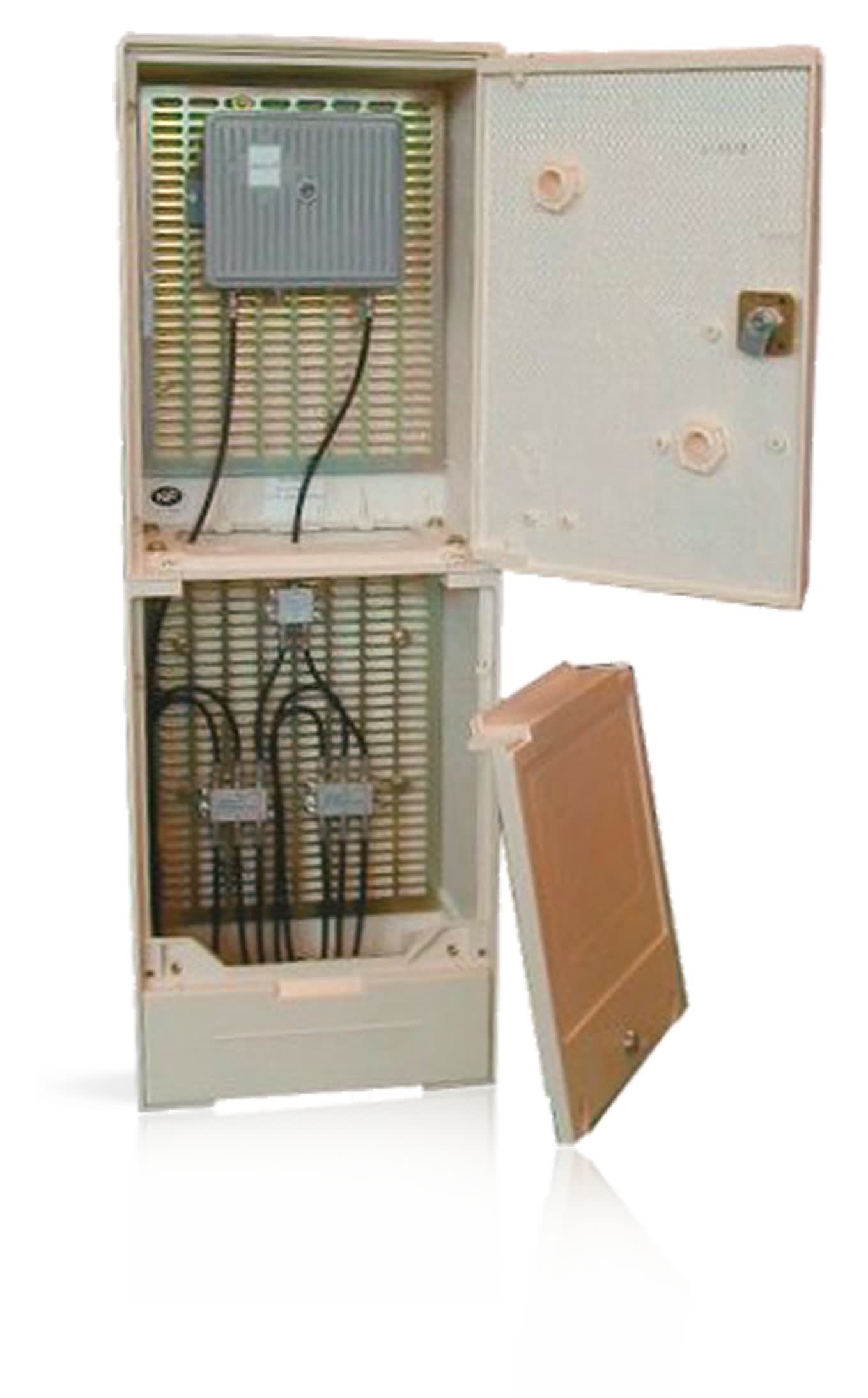 Cahors - Borne Minimixt Beige 2 Grilles H855 L310 P130