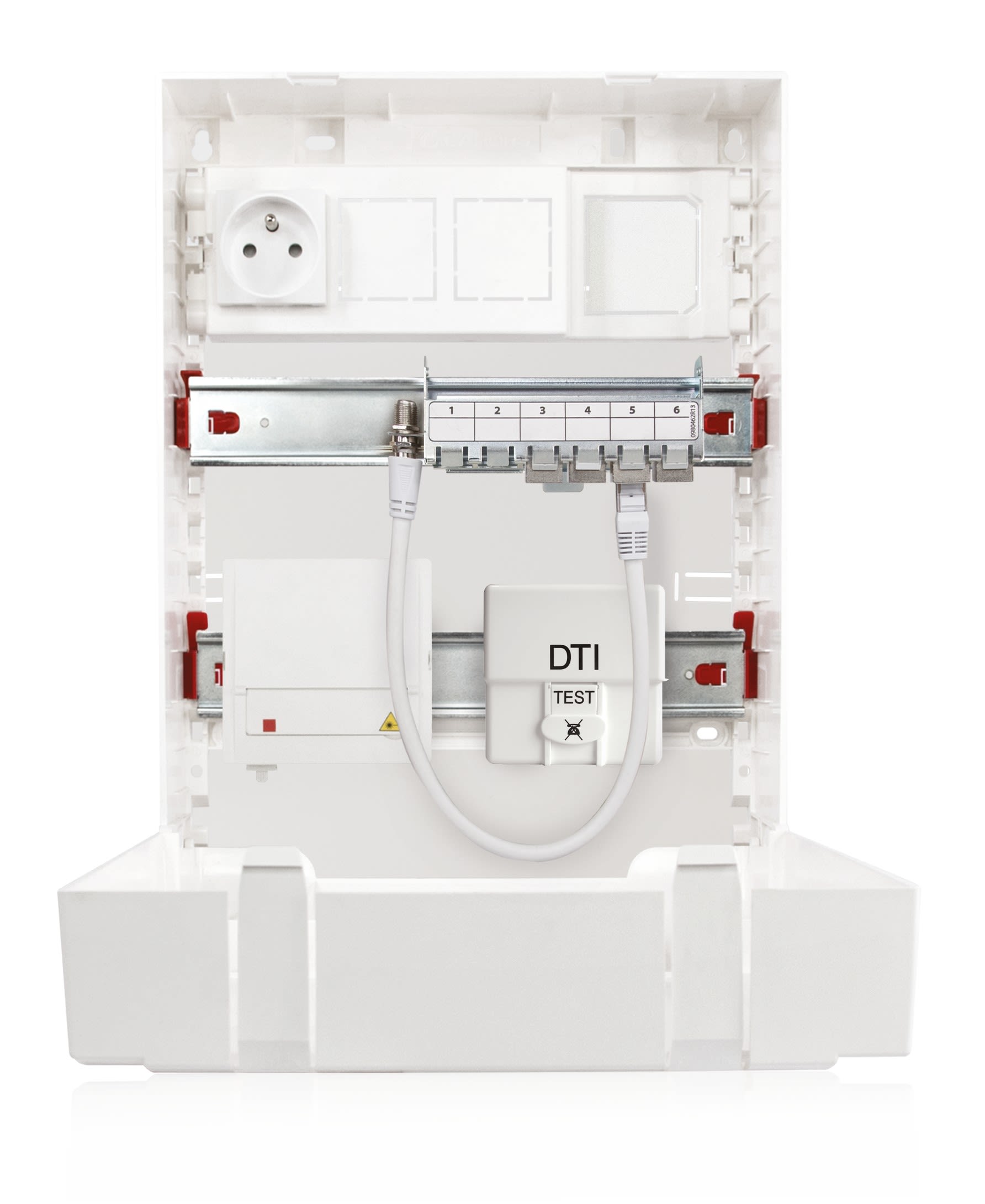 Cahors - Tc 351 Saillie G3 1P 4 Rj Cat6A Dti Capot