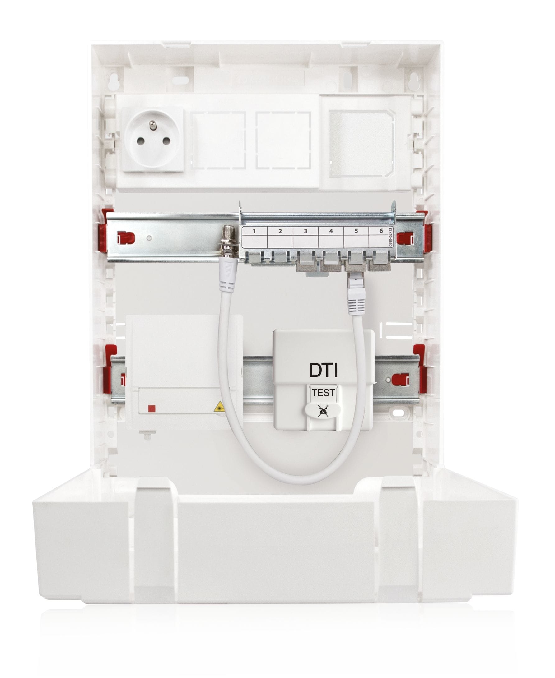 Cahors - Tc 351 Saillie G3 1P 4 Rj Cat6A Dti Capot
