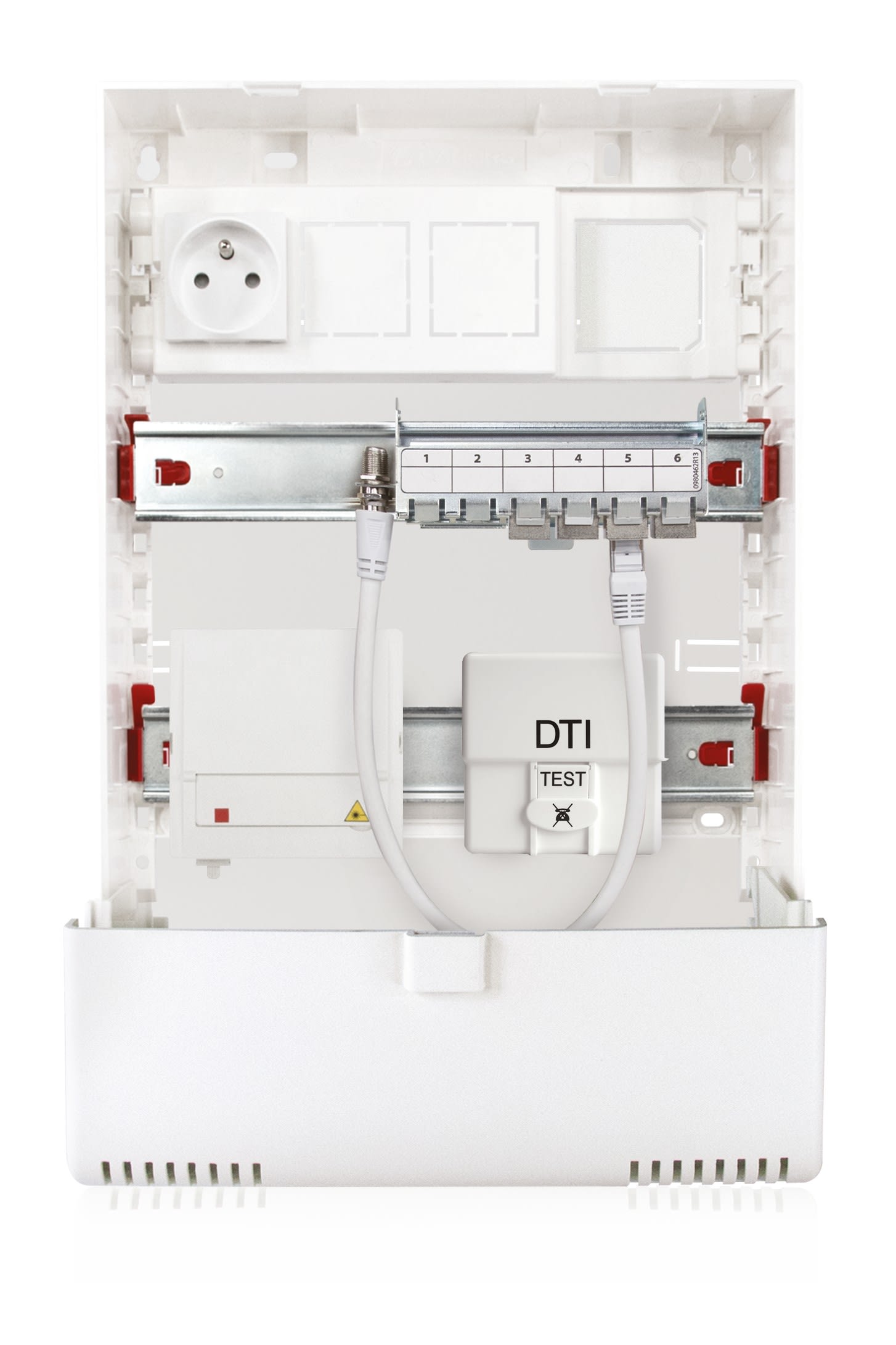 Cahors - Tc 352 Encastreg3 1P 4 Rj Cat6A  Dti   Bac