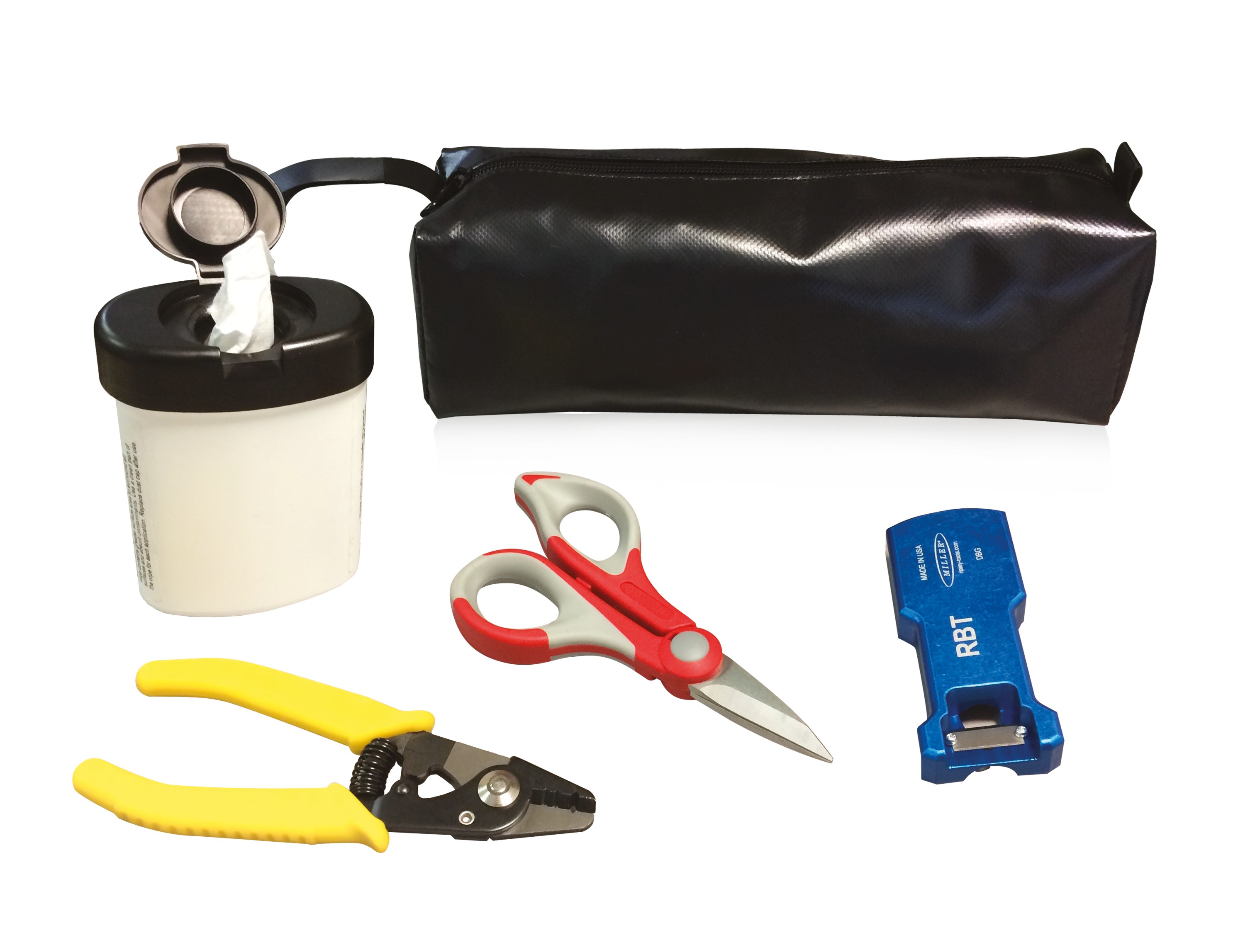 Cahors - Kit Complet (Pince + Ciseaux + Outil Riser + Flacon Alcool + Lingettes)