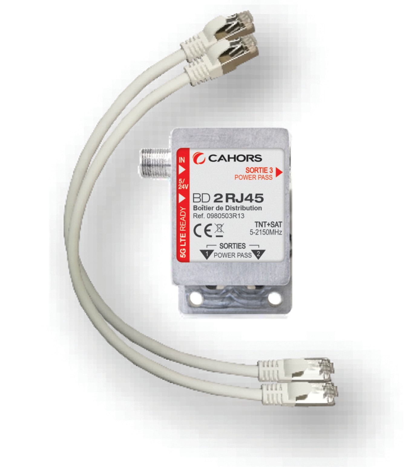 Cahors - Boîtier De Distribution Tnt+Sat Sur 2 Sorties Rj45
