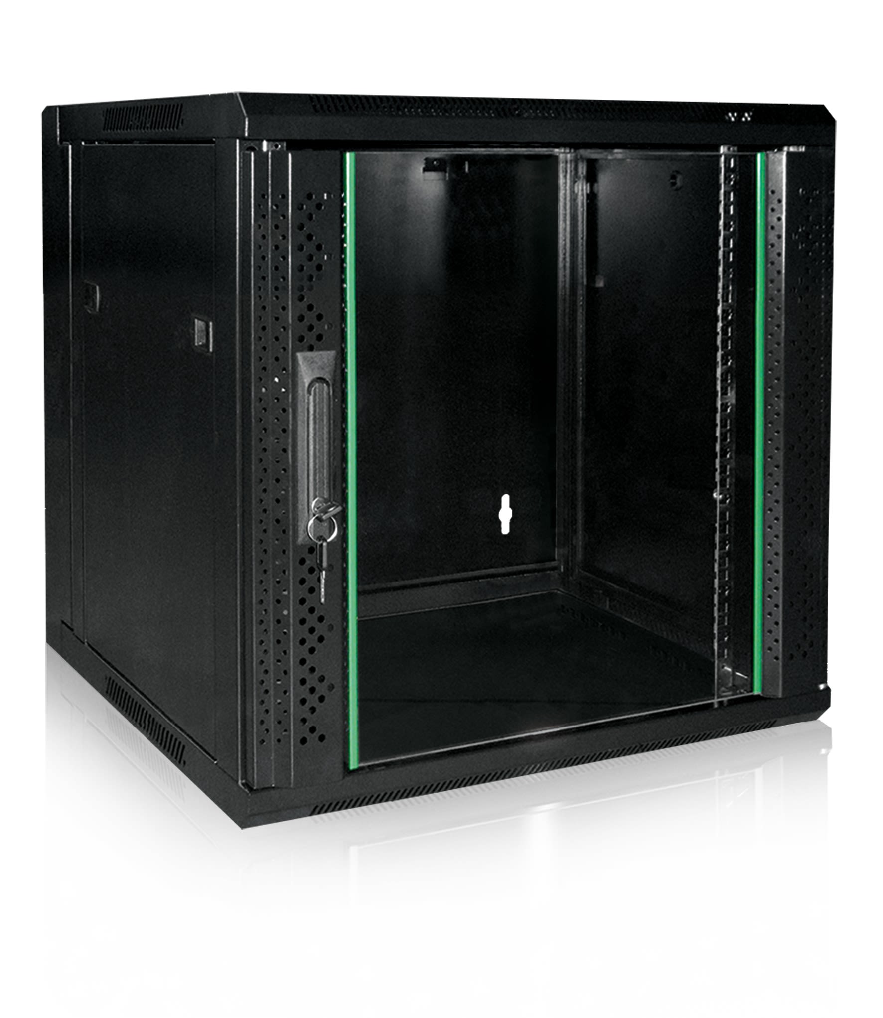 Cahors - Coffret 19¨ Fixe 12U Profondeur 600 Noir En Kit