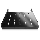 Cahors - Etagère Coulissante 19" 1U Prof. 350 Noire Pour Baie Prof. 600-800