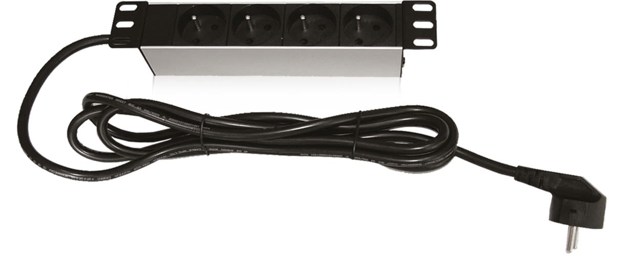 Cahors - Panneau De Distribution Rack 10" 4Pc Avec Voyant Lumineux
