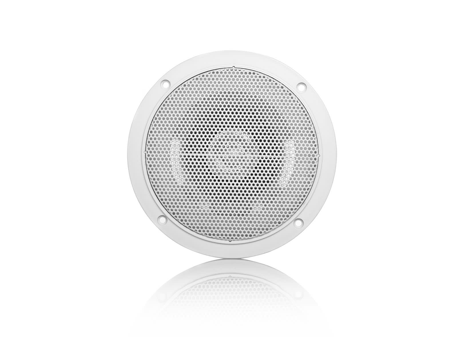 Sonoprof - MDC6 (2pc) Enceinte hifi extérieur encastrable ronde, blanc, 86dB à 1W/1M