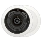 Sonoprof - MDC401 (2pc) Enceinte hifi basic encastrable ronde, blanc, 86dB à 1W/1M
