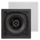 Sonoprof - FL101 (2pc) Enceinte hifi encastrable, carrée blanc, 88dB à 1W/1M