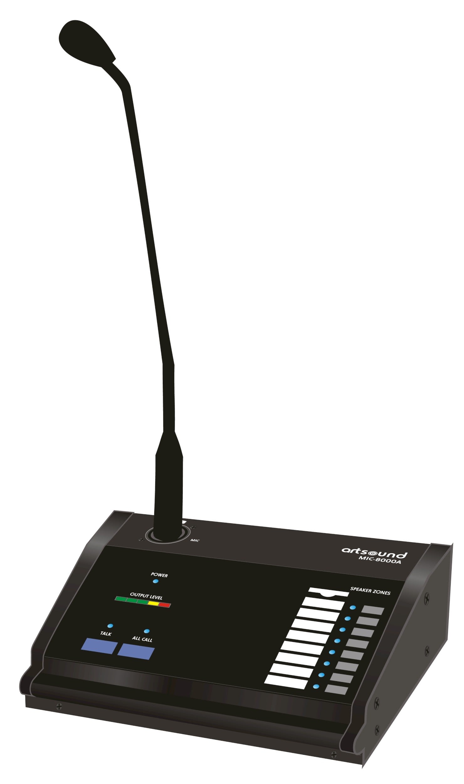 Sonoprof - MIC-8000A  micro pupitre noir, carillon intégré.