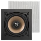 Sonoprof - HPSQ525 (2pc) enceinte extérieur encastrable carrée blanc, 88dB à 1W/1M