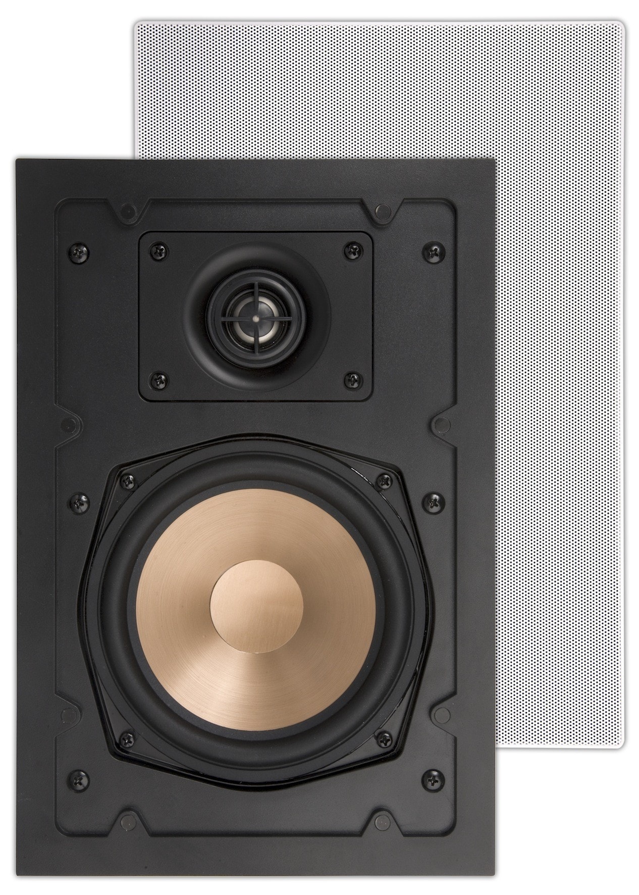 Sonoprof - HPRE650  Enceinte hifi extérieur encastrable rectangulaire, blanc option noir