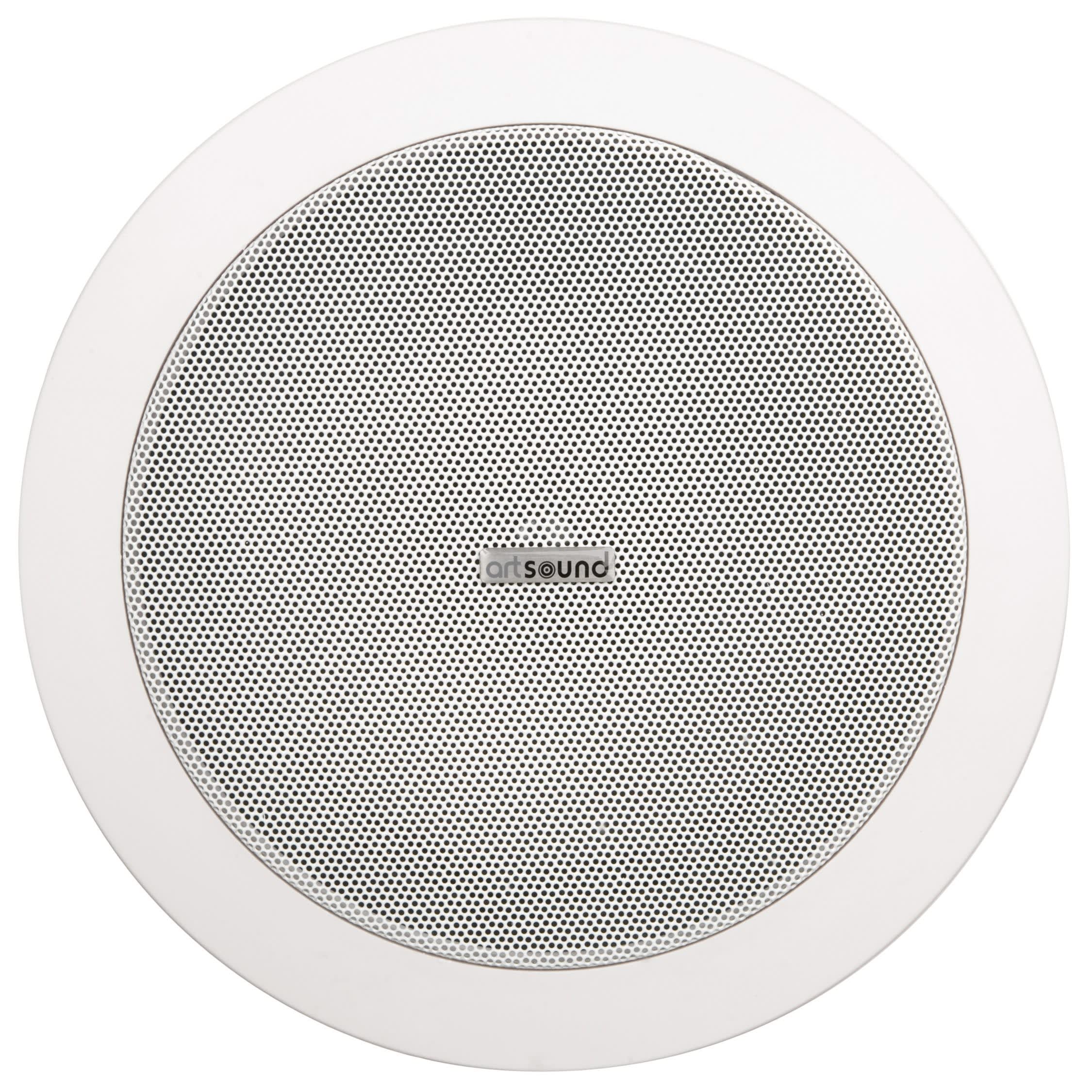 Sonoprof - MDT600-P, Enceinte 100 V ronde blanche, plafonnier encastrable, 89dB à 1W/1M