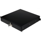 Sonoprof - Rack drawer 2u Tiroir rack noir peut être fixé sur les rails avant et arrière