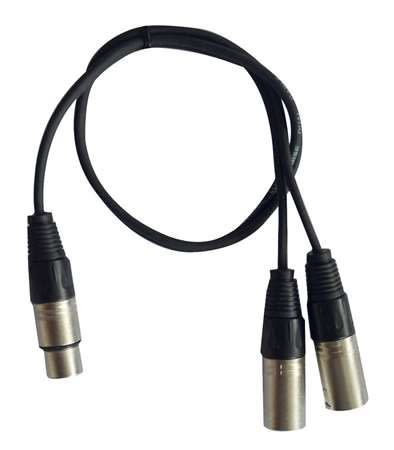 Sonoprof - CL-28/0.6 , Cordon 1x XLR femelle / 2x XLR mâle - 0,6m