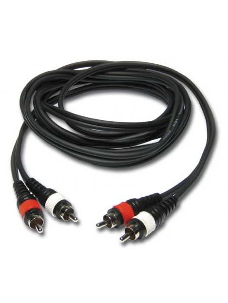 Sonoprof - CL-24/1.5 Cordon ligne Pro 2x 4mm - 2x RCA mâle / 2x RCA mâle - 1,5m