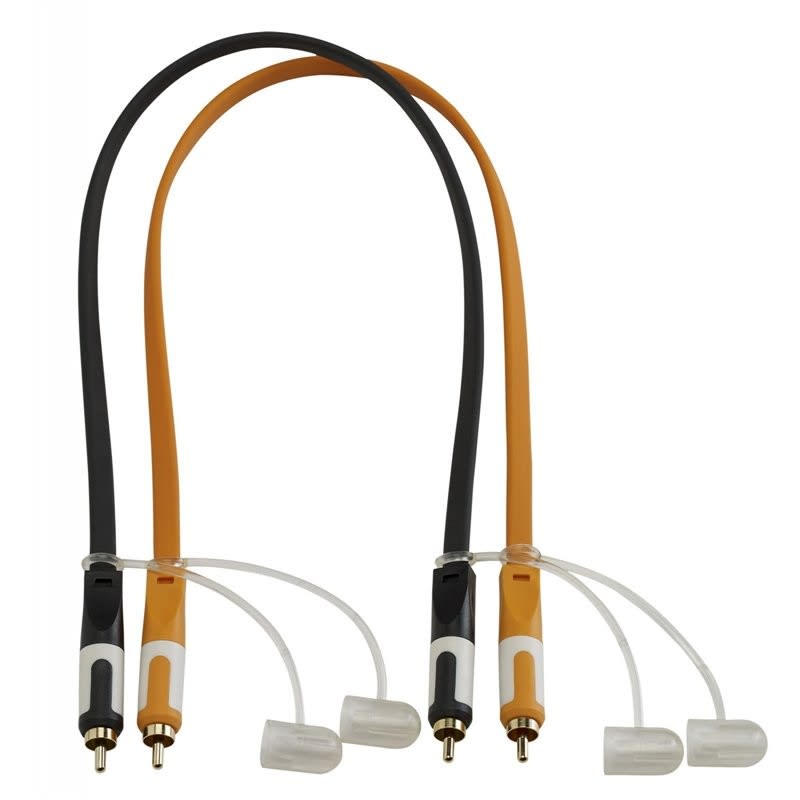 Sonoprof - CFLAT-RCA/1, Flat cable RCA male / RCA male - 1m