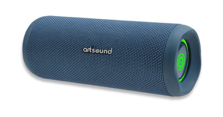 Sonoprof - PWR03, enceinte portable étanche bluetooth, bleu, 30W, norme IPX7, LED intégrée